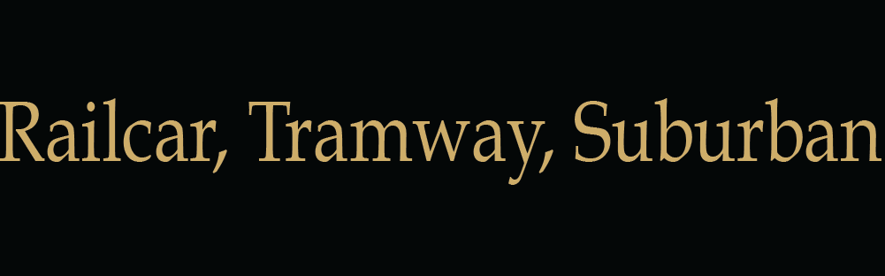 railcar tramway suburban
